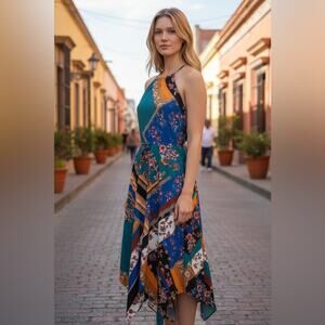 NWT Deadstock Y2K Fishbowl for Macy’s hanky hem dress